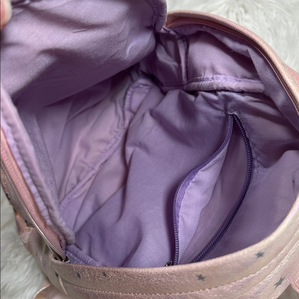 Dolls Kill • Iridescent Pastel Stars Mini Backpack - Picture 8 of 13